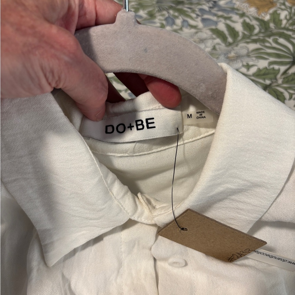 DO+BE White Sleeveless Faux Crossover Mini Dress (fits like a S) - Picture 6 of 12